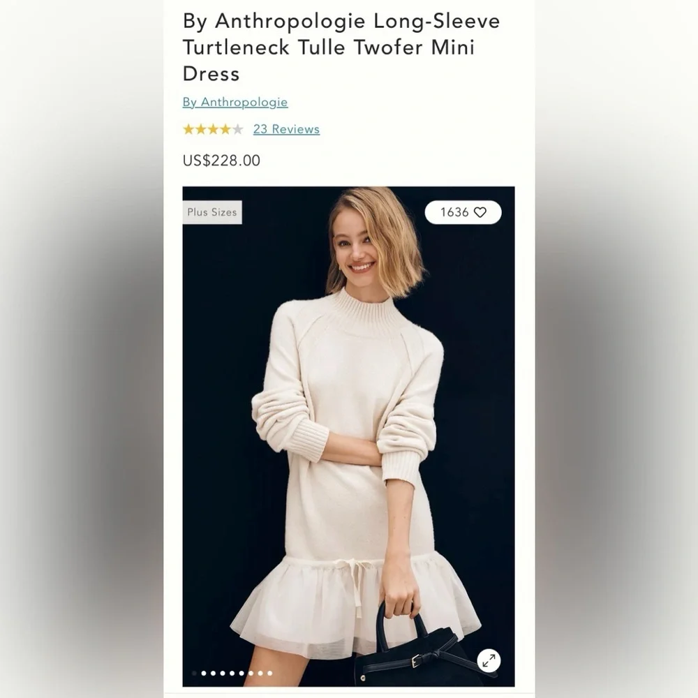 anthro long sleeve dress Anthro Just MIDI Eve Dress